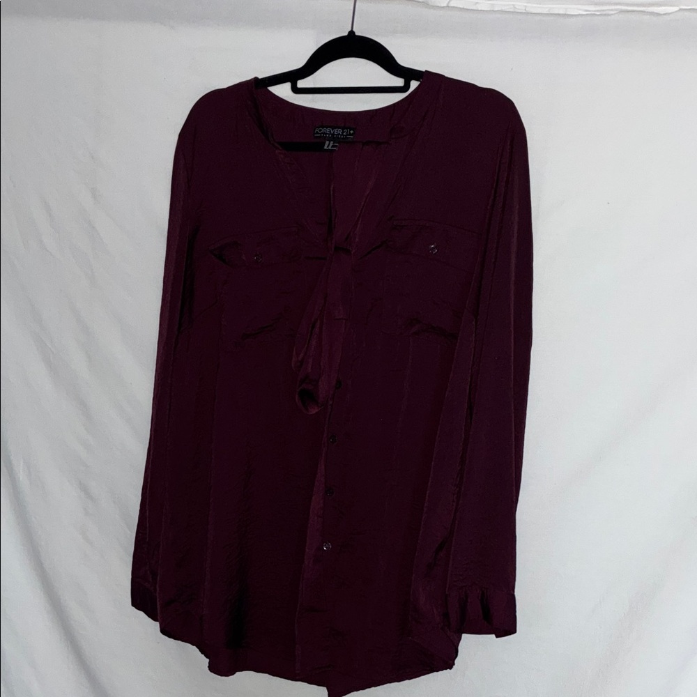 Forever 21 Deep Burgundy Blouse